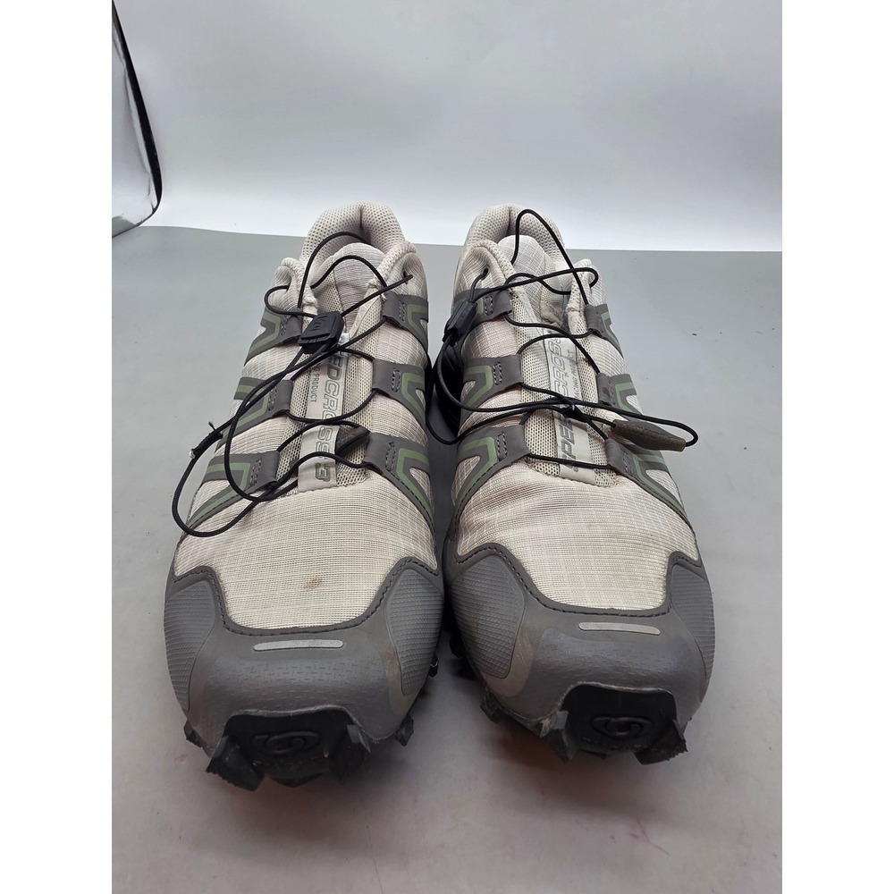 Salomon Speedcross 3‎ Grey Green Trail Running Shoes Mens 8.5 Womens 9.5 471399